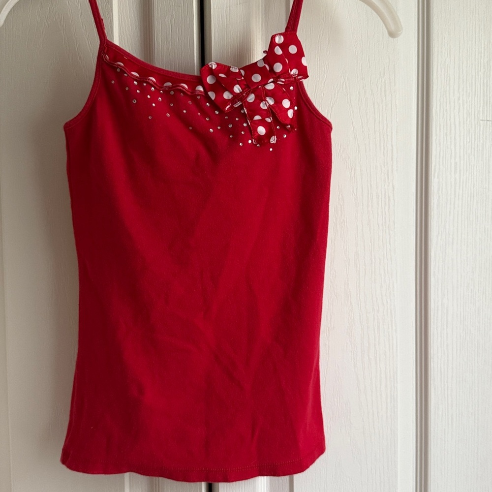 Justice Vibrant Red Tank Top